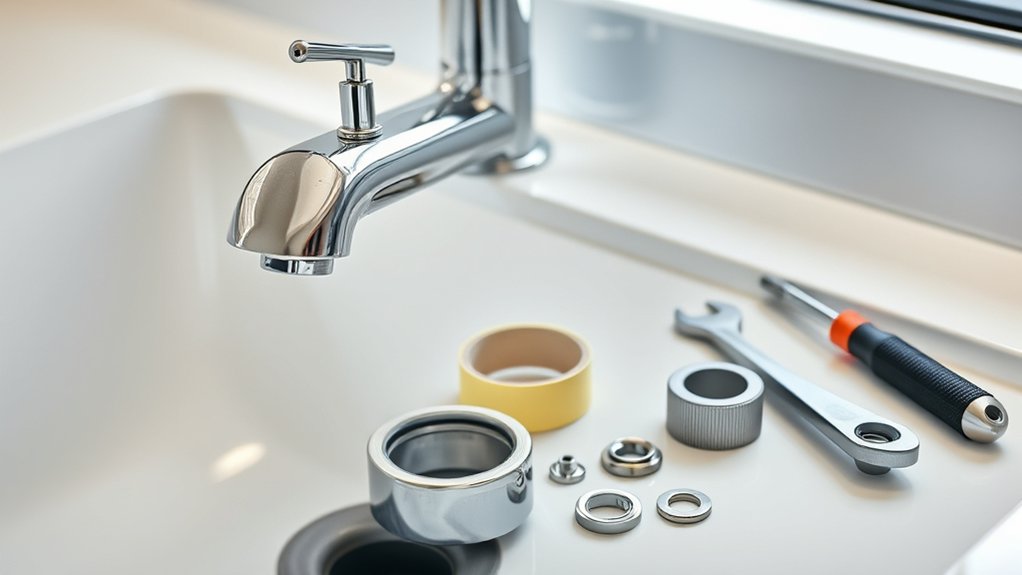 apartment faucet installation tools
