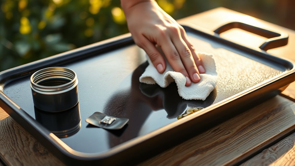 apply cast iron conditioner