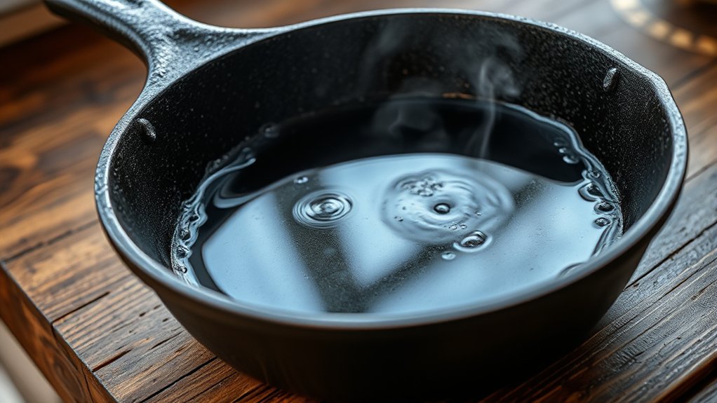 avoid soaking cast iron