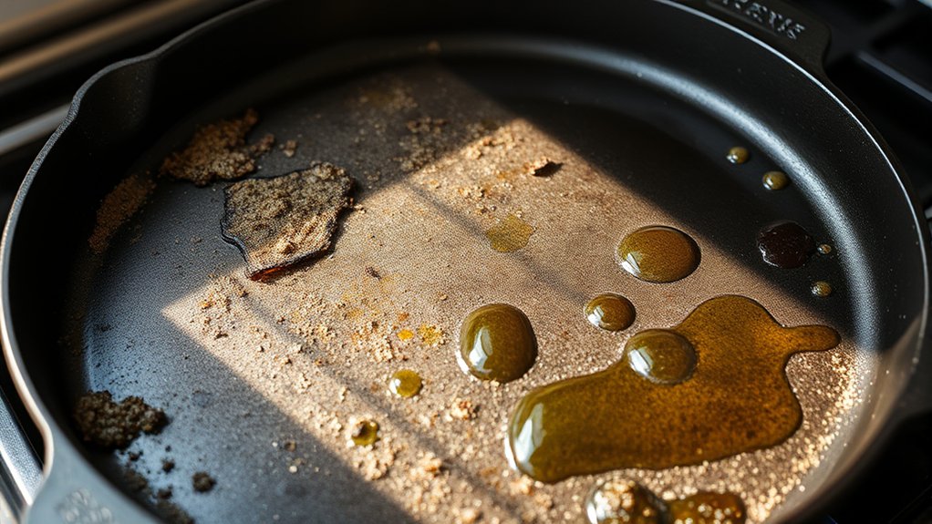 avoid thick oil layers