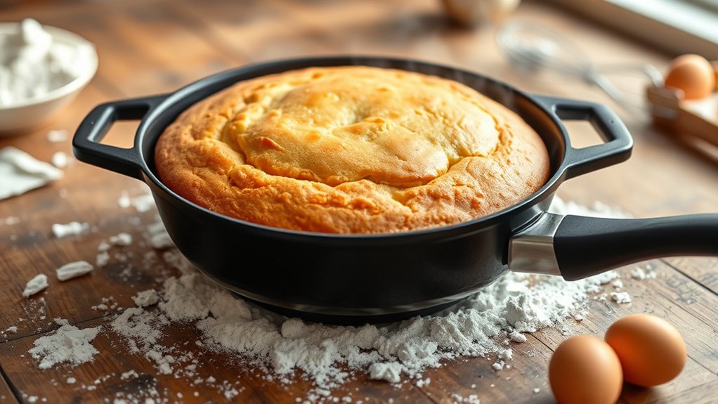 bake cake in skillet