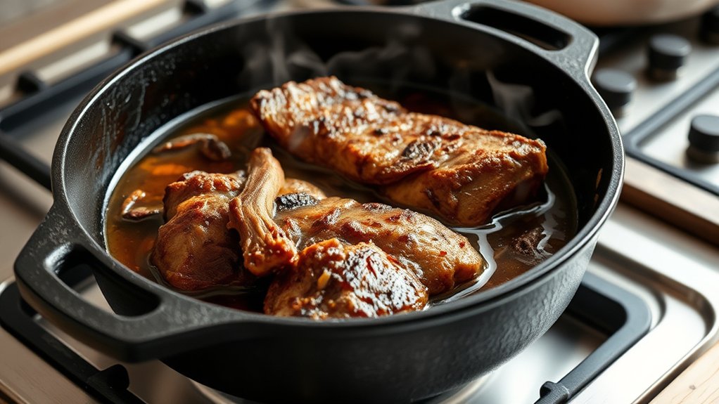 braising with cast iron