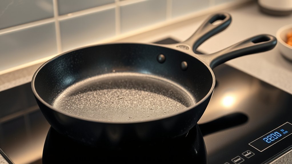 cast iron skillet induction efficiency