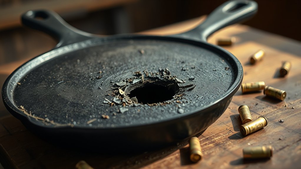 cast iron skillet unreliable protection