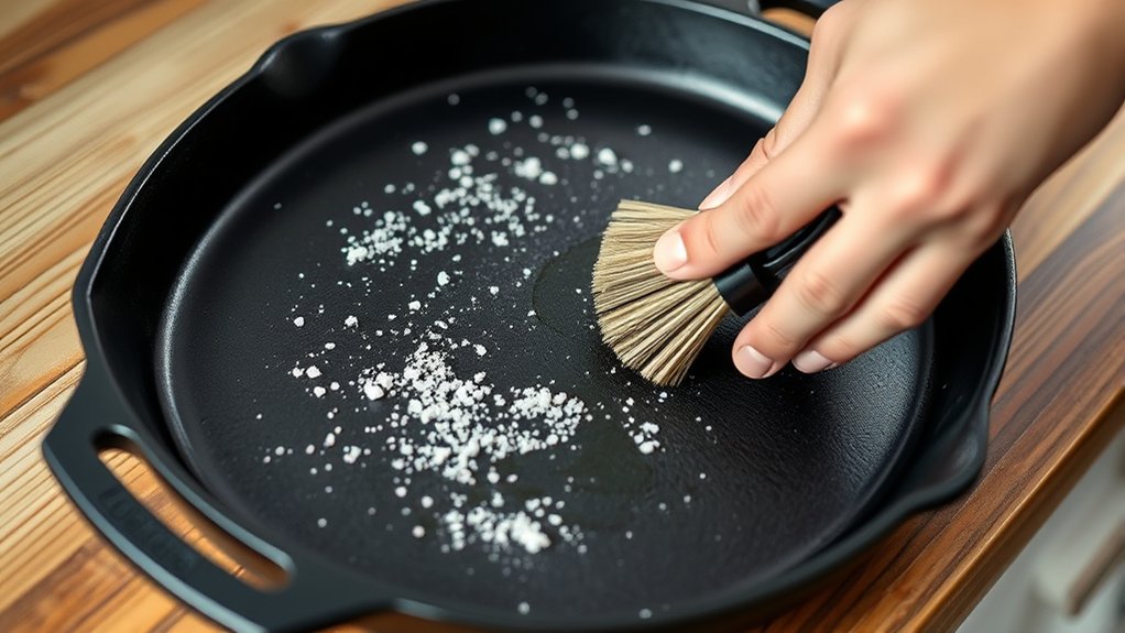 clean and dry griddle