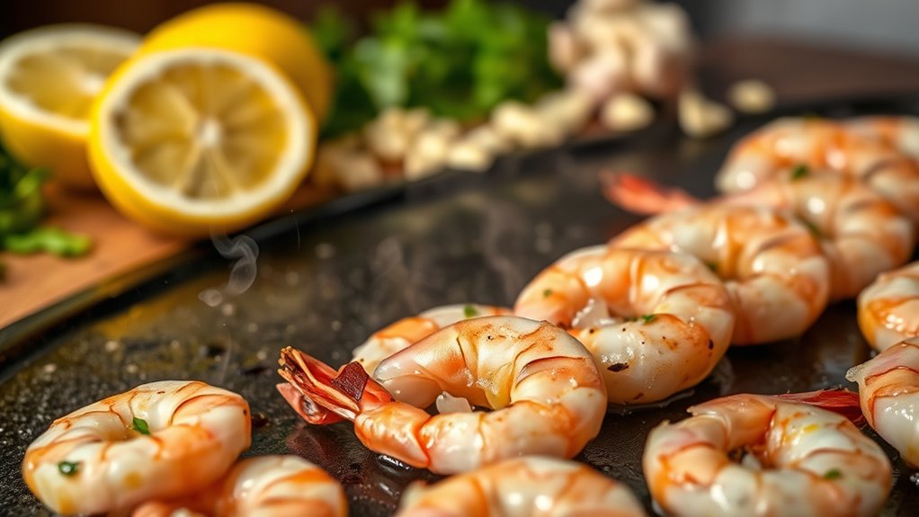 clean devein marinate shrimp