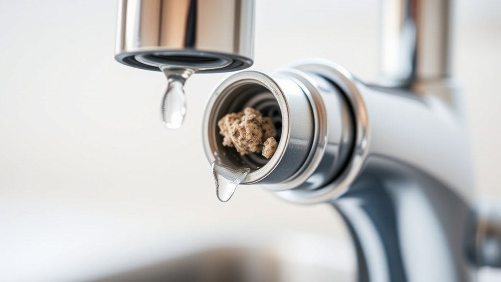 clogged aerator causes faucet drips