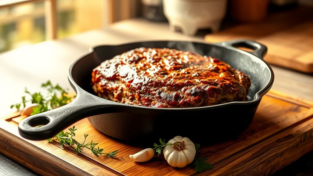 cook meatloaf in skillet