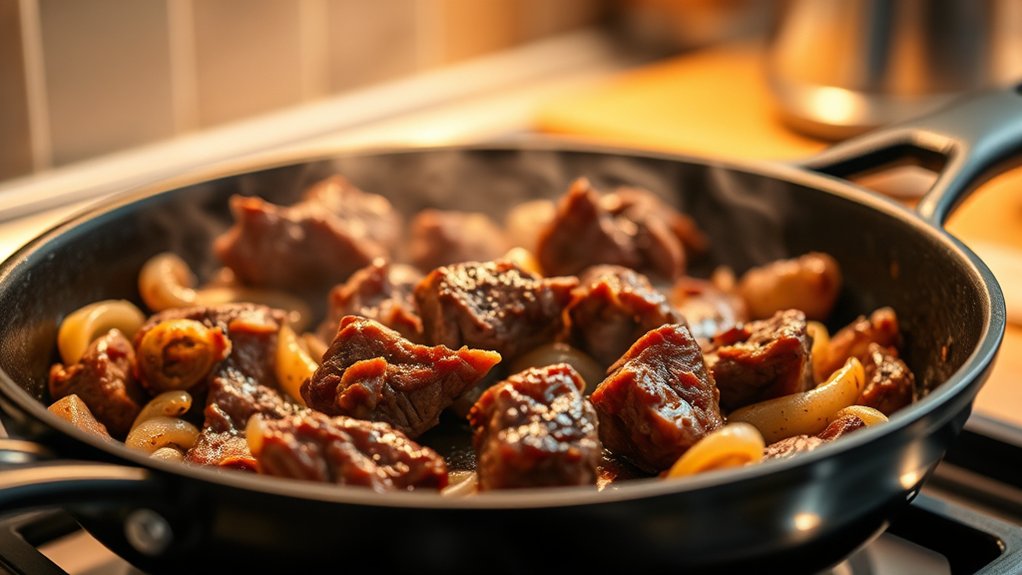 Can I Cook Stew Meat in a Skillet