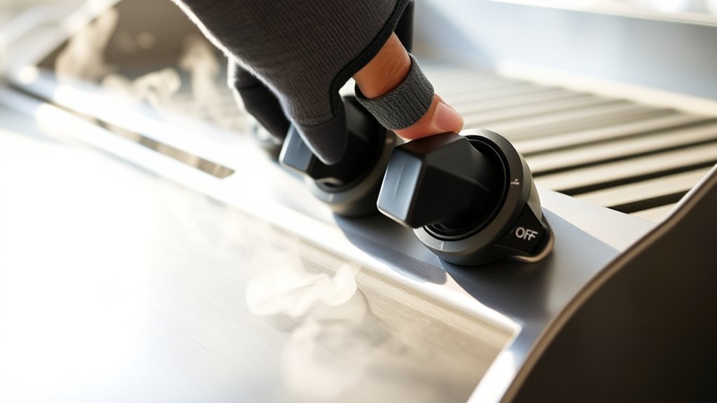 cool griddle safely gradually