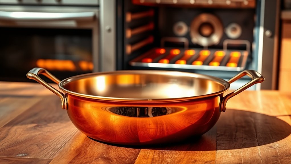 copper skillet oven safety