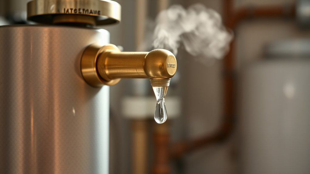 drain hot water safely