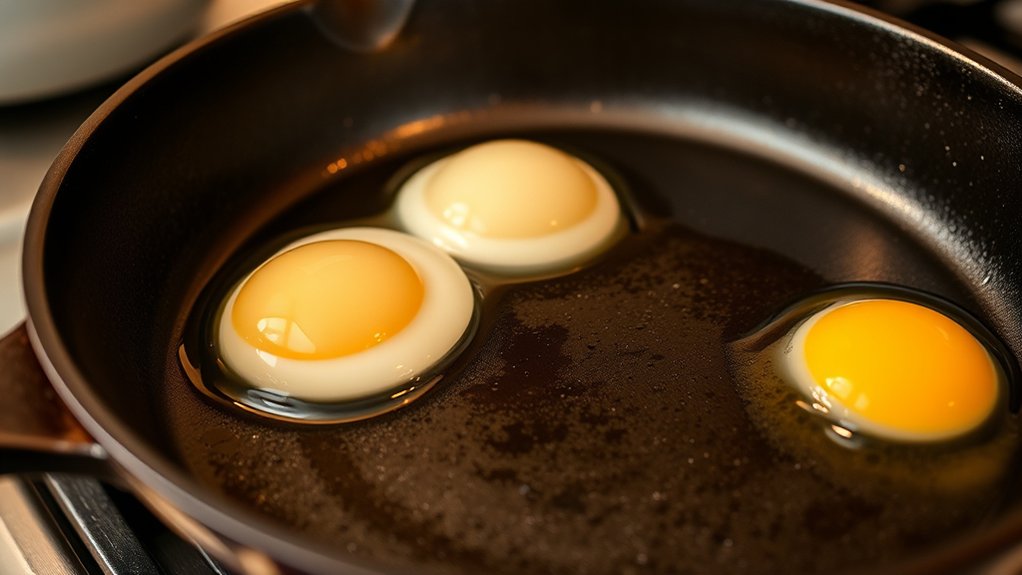 eggs stick without seasoning