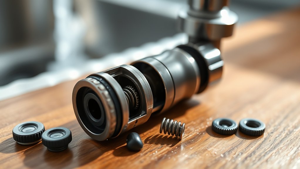 faucet cartridge regulates flow