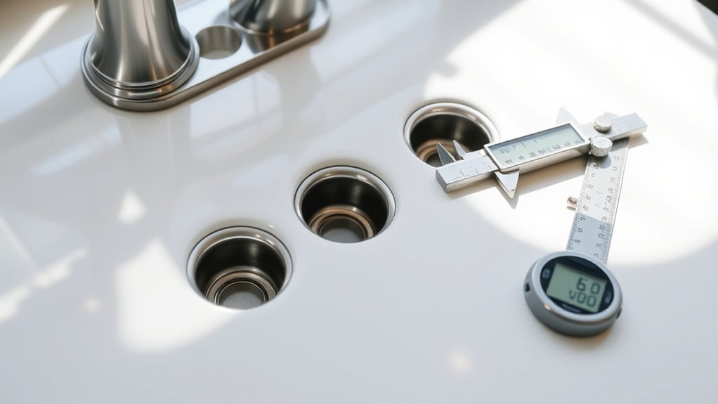 faucet hole measurement guide