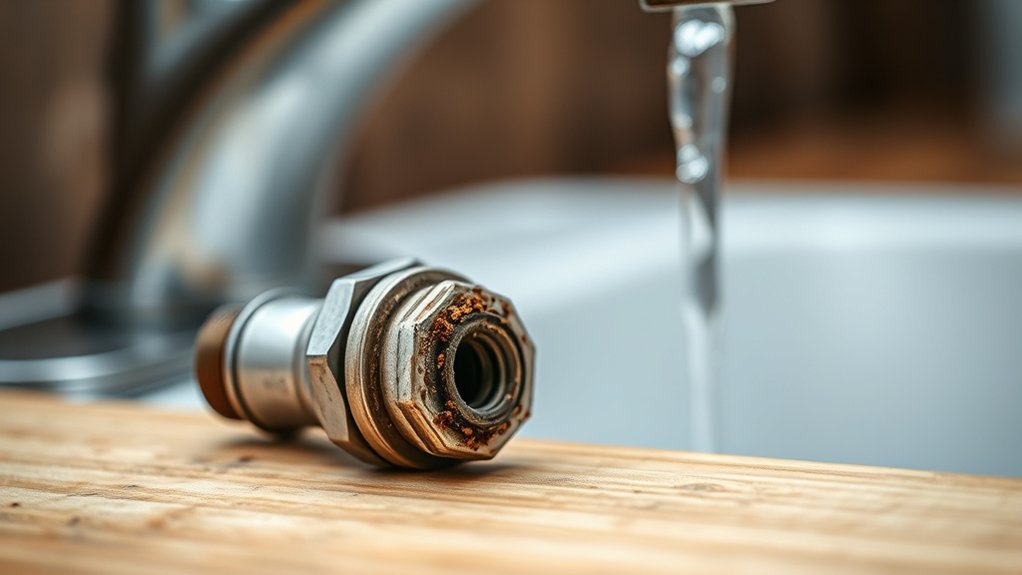 faulty cartridge restricts flow