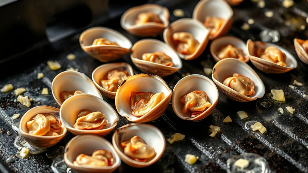 griddle cooked clams instructions