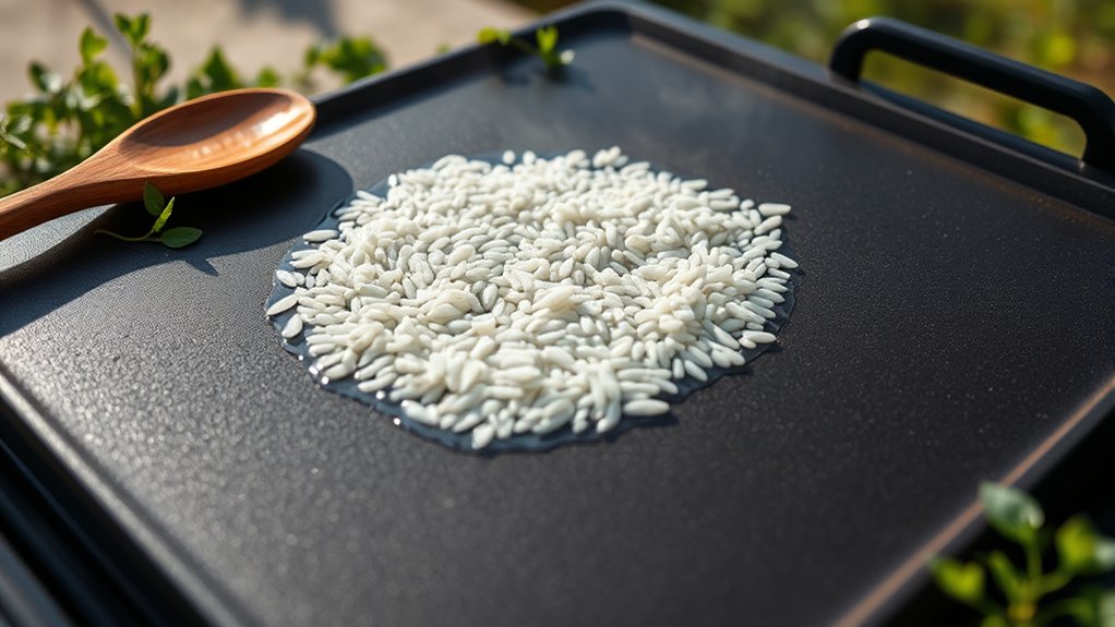 griddle cooked rice method