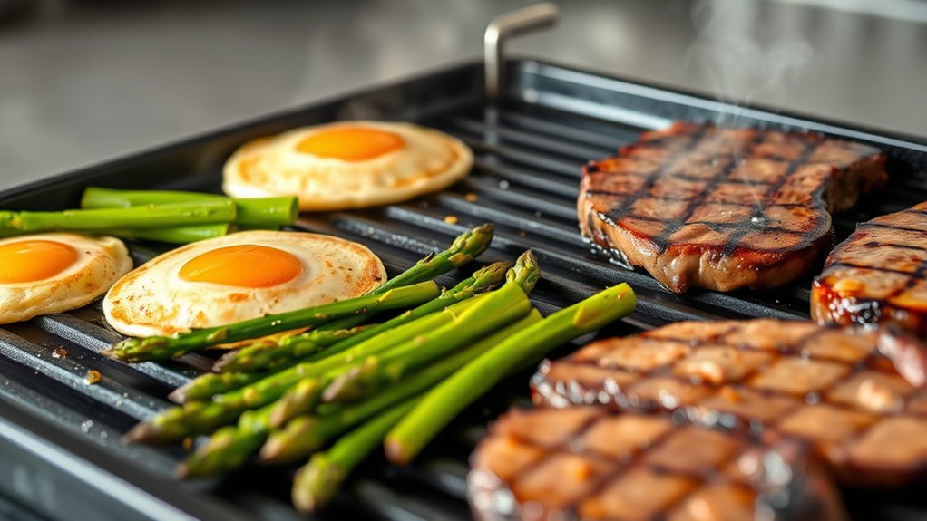 griddle cooking temperature adjustments