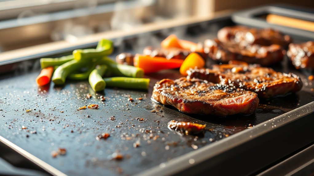 griddle seasoning enhances cooking