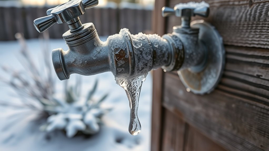 improper installation and freezing