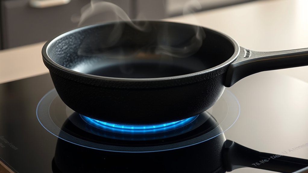induction heating for skillets