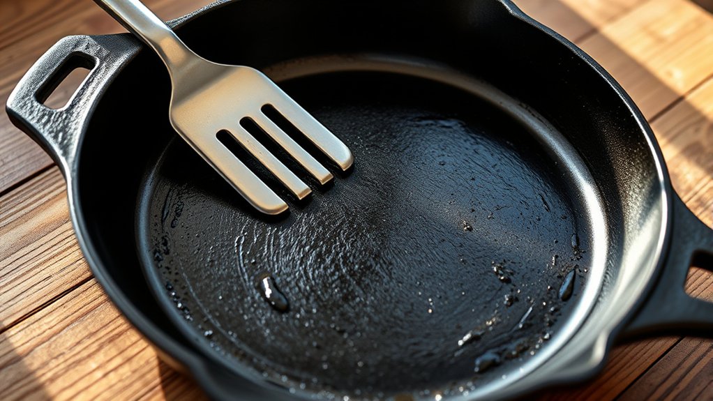 metal spatulas wear seasoning