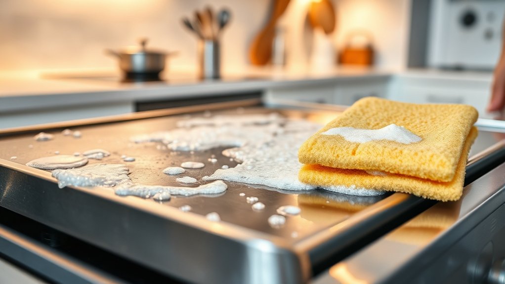 mild soap safe for griddles