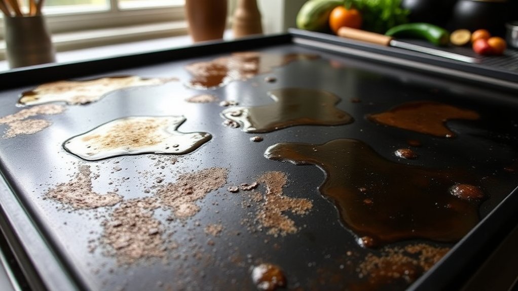 over seasoning a griddle
