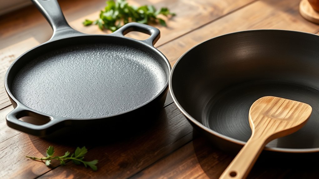 pan types and skillet features
