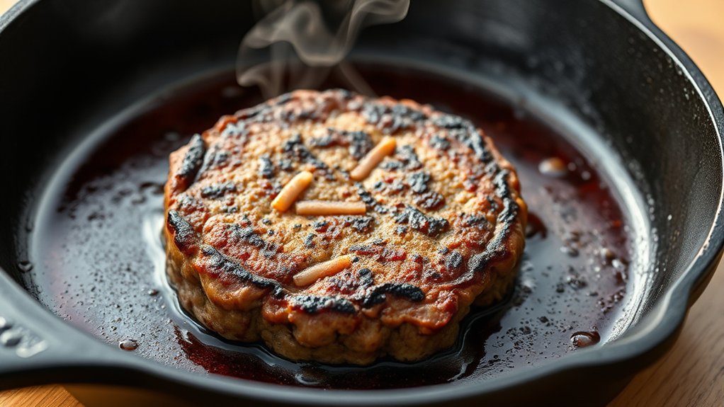 perfectly seared burger crust