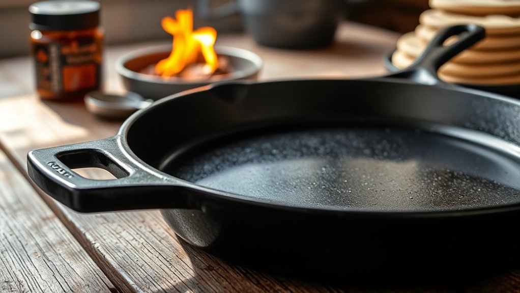 pre seasoned cast iron process