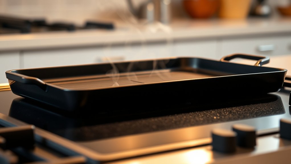 preheat griddle for consistency