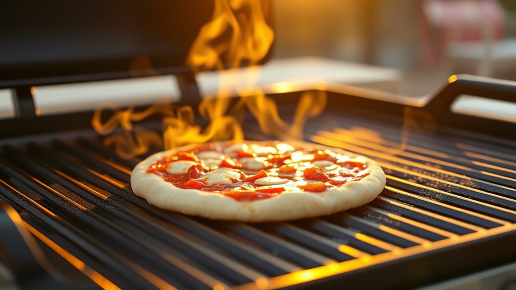 preheat griddle for pizza