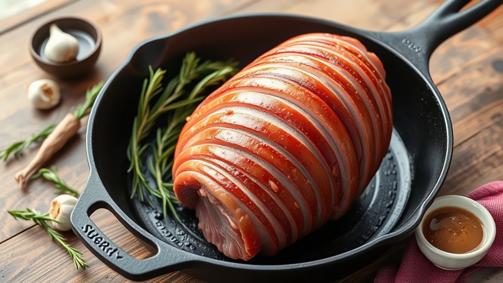 prepare ham for baking