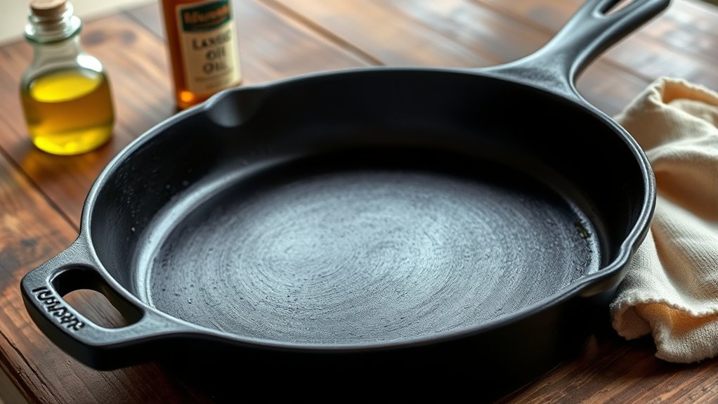 prevent rust on skillet