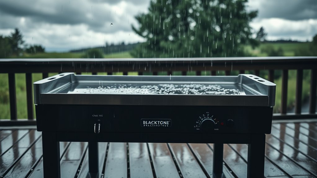 rain damages blackstone griddle