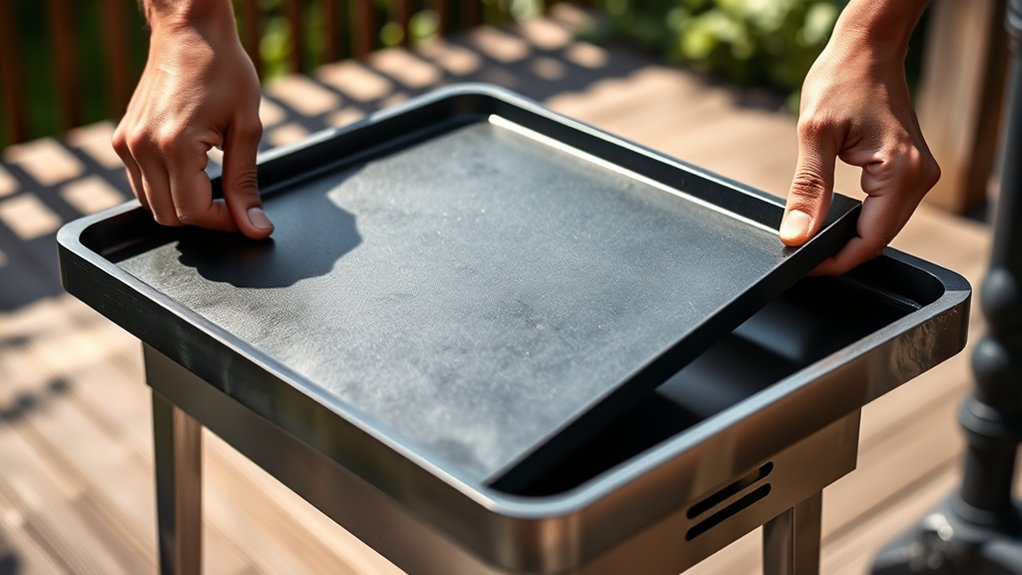 removing blackstone griddle top