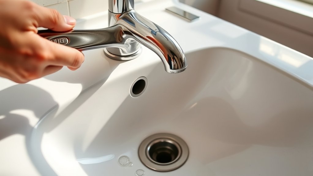 replace faucet keep drain