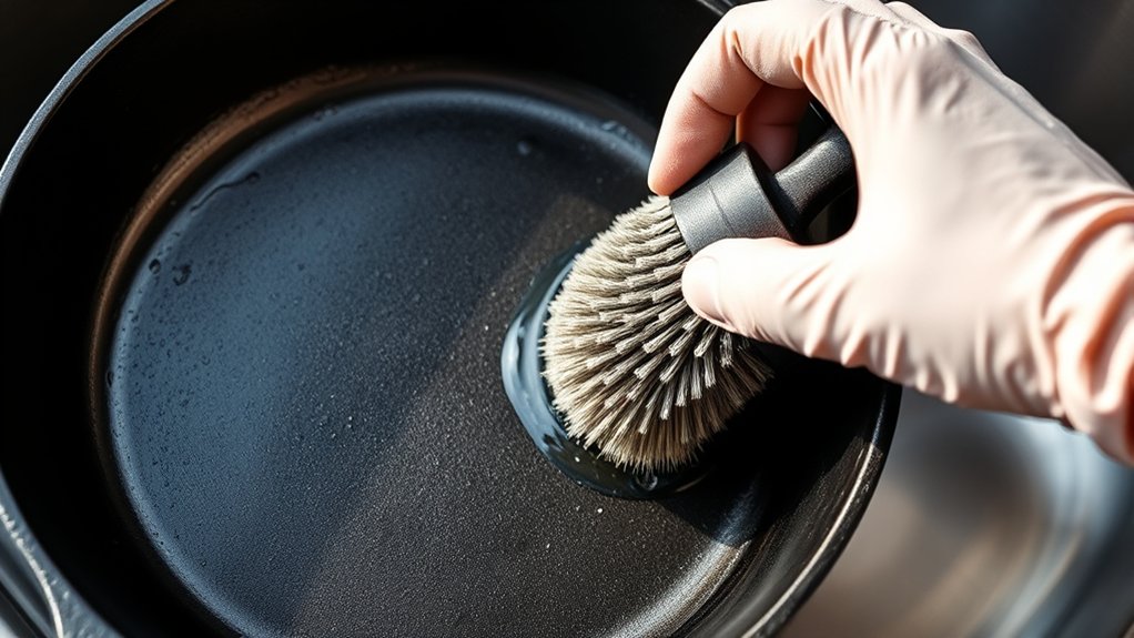 safe cast iron cleaning techniques