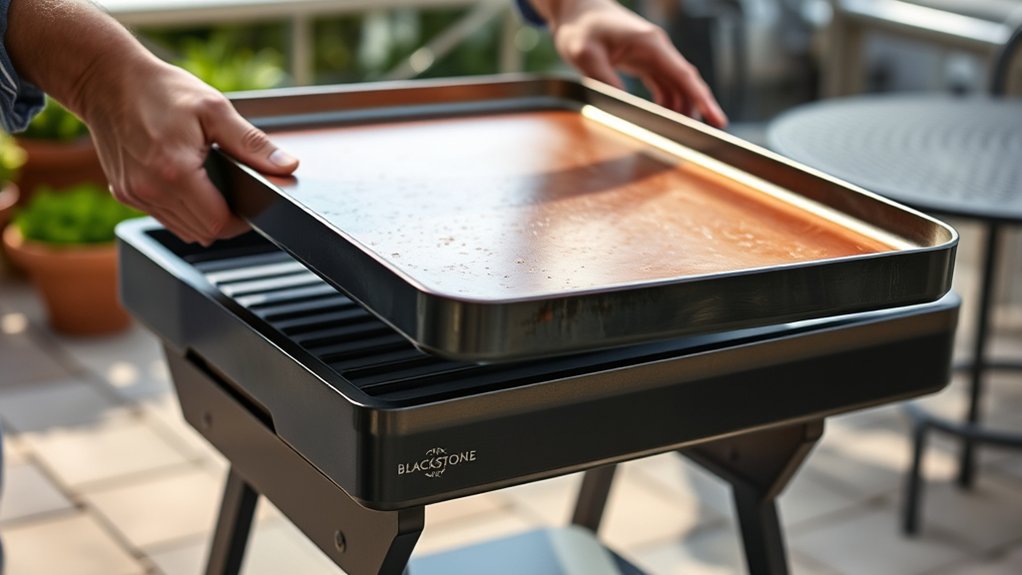 safe griddle top removal