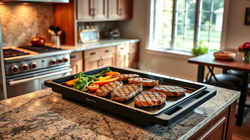 safe indoor griddle placement