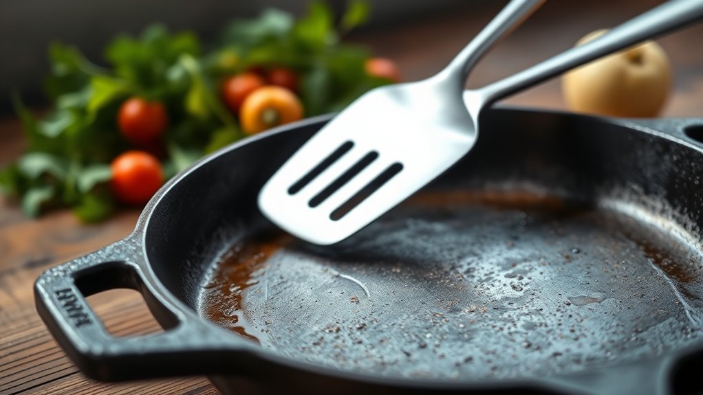 safely use metal spatulas