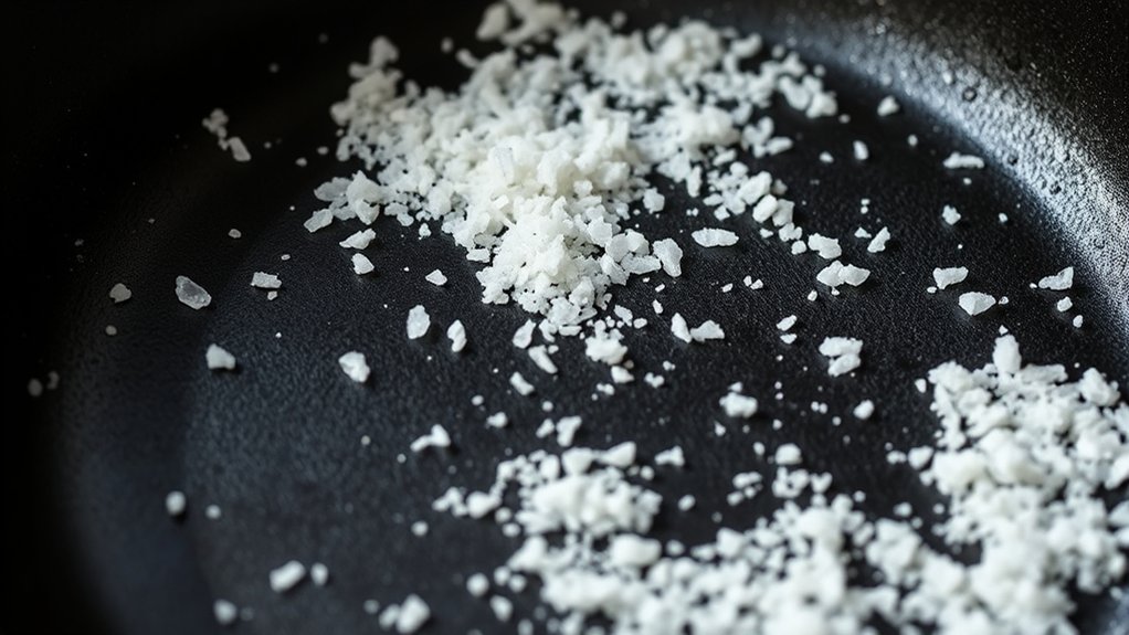 salt preserves skillet seasoning