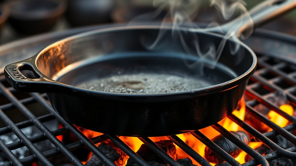 season cast iron efficiently