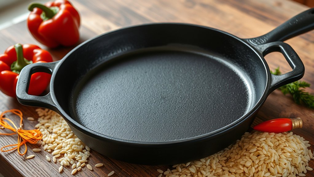 season skillet for paella