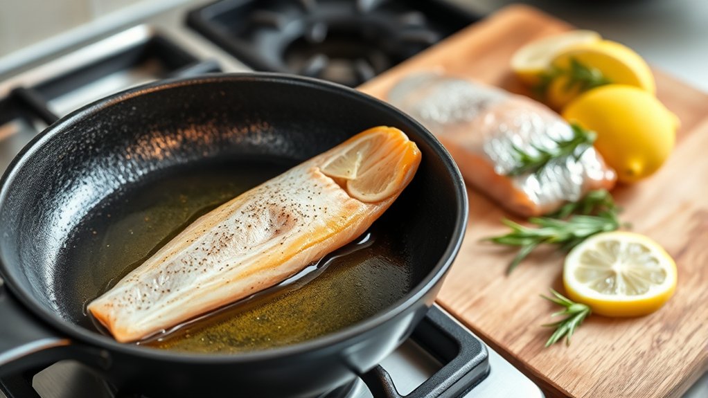 seasoned skillet for fish