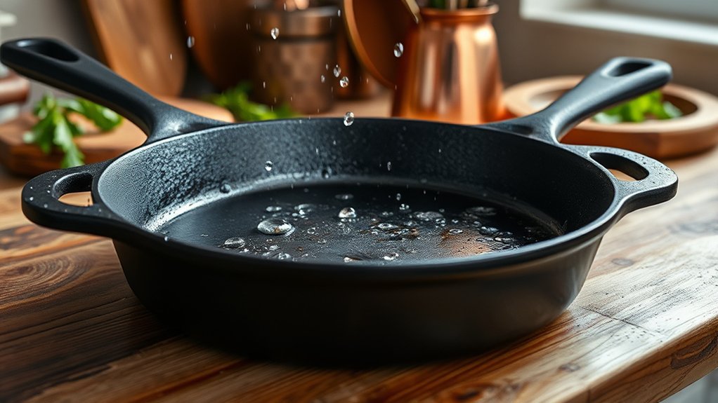 Can I Put Water in My Cast Iron Skillet