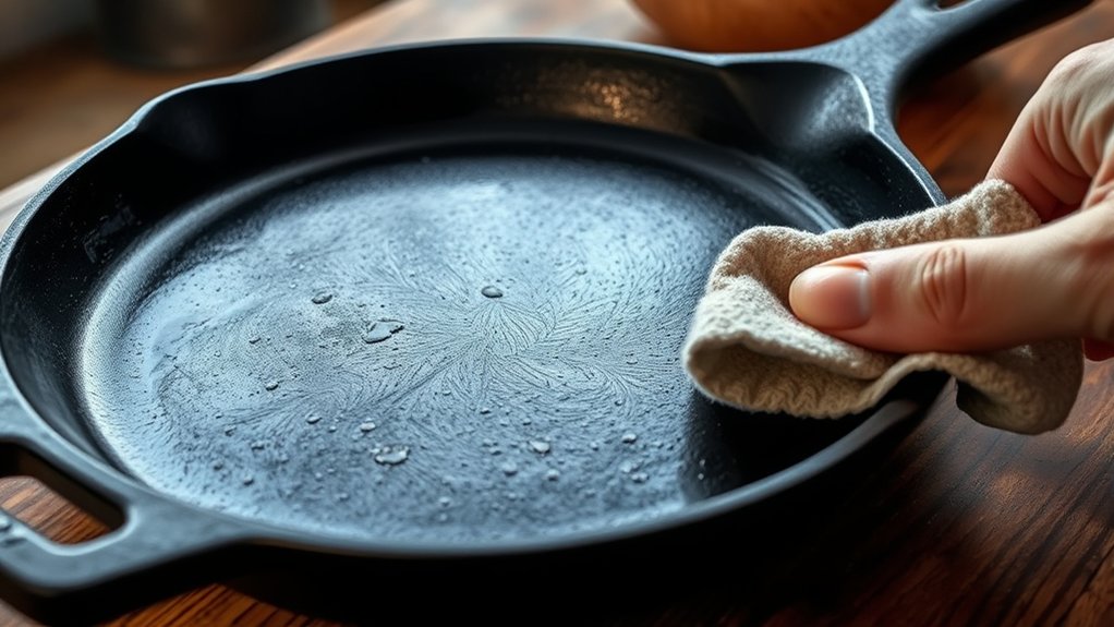 Can I Just Wipe Out Cast Iron Skillet