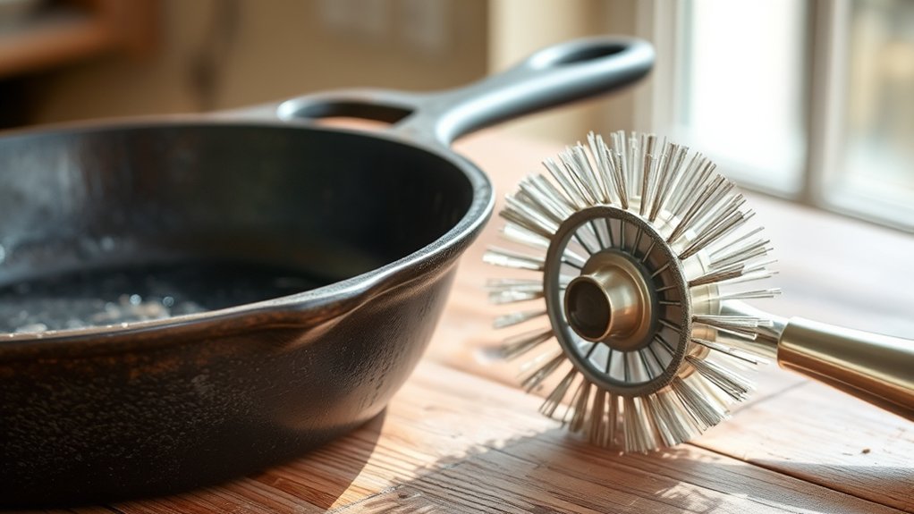 Can I Use a Wire Wheel on Cast Iron Skillet